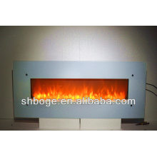 110V-120V / 220V-240V blanco 50 &quot;montado en la pared chimenea de piedra arenisca blanca